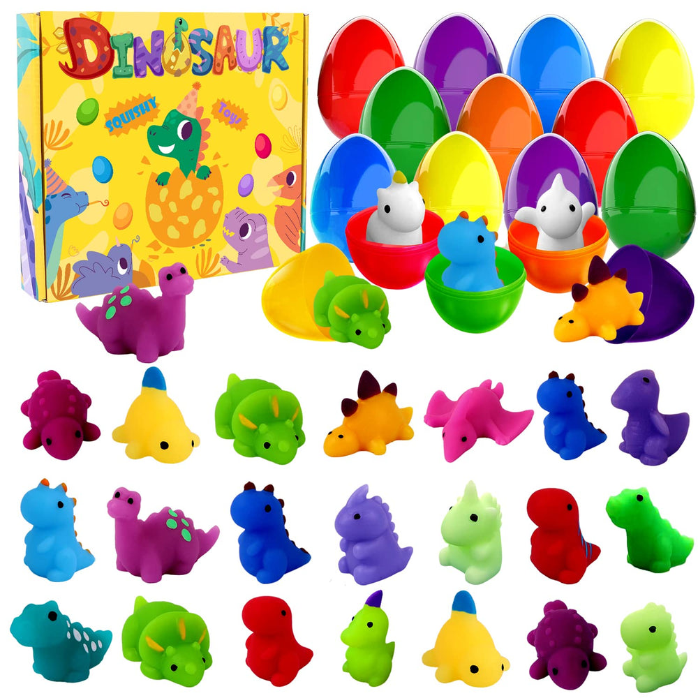 JOICEE dinosaur squishy egg pack—colorful prefilled eggs for Easter baskets