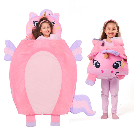 Joiedomi nap mat with unicorn design for cozy toddler naps.