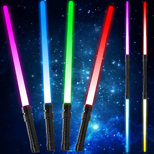 JOINBO light-up sabers with extended length for flexible play sessions.