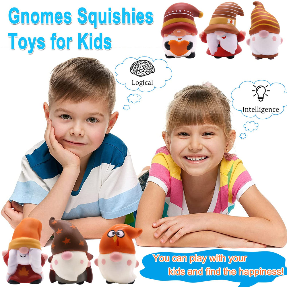 JOINBO Thanksgiving Gnomes Squishies closeup on soft texture and smooth surface