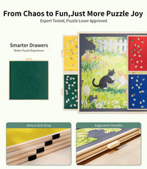 JOIN&JOY puzzle board protective cover keeps unfinished puzzles safe from dust.