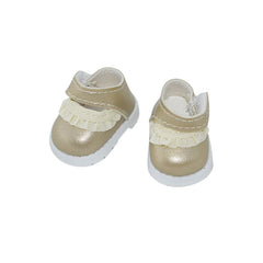 Jojedomo Labubu 17cm doll shoes in HB-Gold for stylish display