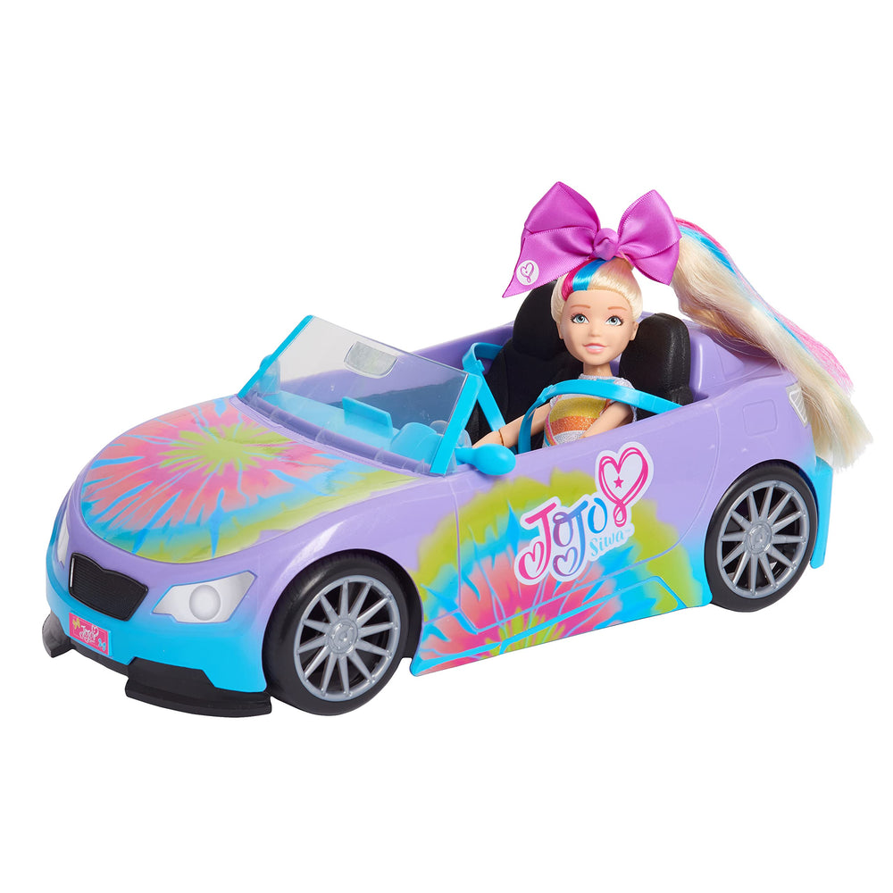 JoJo Siwa California Cruiser showing tie-dye design on sides and front for vibrant storytelling.