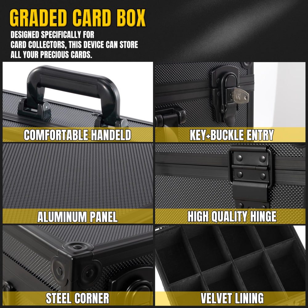 JOJOUP impact-resistant hard-shell protects cards.