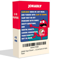 JOKABLY Slap of Shame-game-night-setup shows easy setup for gatherings.