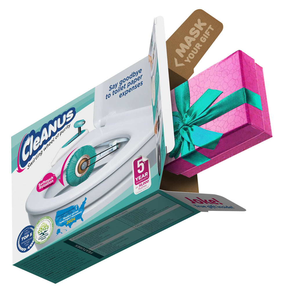 Jokebox empty prank box opened, revealing the empty prank setup for real gift moments