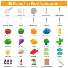 JOKERKING 35-piece spatula supports creative pretend cooking