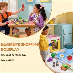 JOKERKING blue-kitchen toy; perfect gift for beginners aged 3+