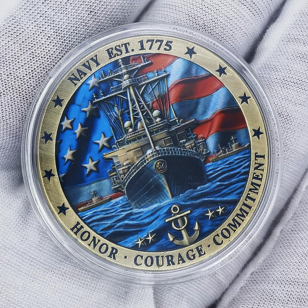 Jokimu gift-ready Navy ceremony coin ideal for graduations
