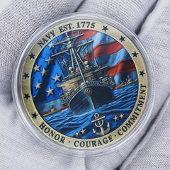Jokimu gift-ready Navy ceremony coin ideal for graduations