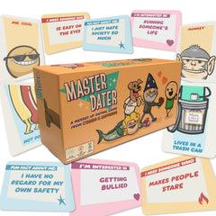 Joking Hazard Master Dater head and body cards for outrageous dating combos.
