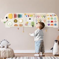Jolie Vallée Elephant activity panels fit indoor spaces like classrooms and playrooms