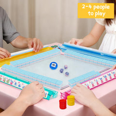 Jolitac mahjong set on table ready for immediate play and gatherings