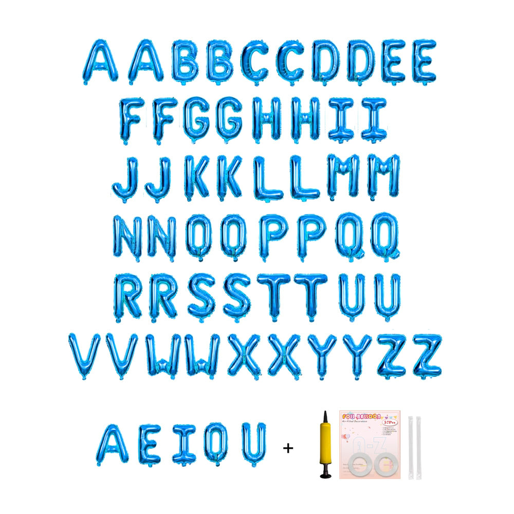 Jolixiraz 58-piece letter balloons for custom banners and names