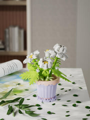 Jollcnoia artful floral blocks detail showcases whimsical botanicals.