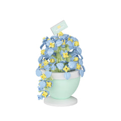 Jollcnoia Hydrangea mini bonsai blocks assembly for a tranquil desk decor