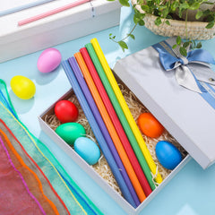 JolliLudo paint-friendly egg shakers invite DIY color customization