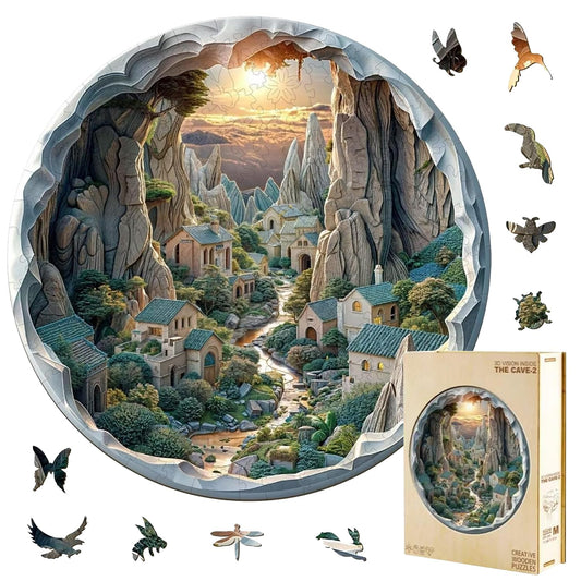 Jollitot cave-forest-3d-puzzle rendering a dreamy landscape for mindful evenings