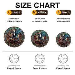 Jollitot Dragon Library Puzzle artwork shows unique shapes enhancing mindful play.