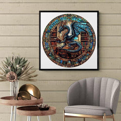 Jollitot Dragon Library Puzzle color detail highlights artistry and patience during play.