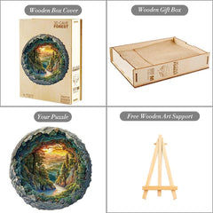 Jollitot wooden gift box puzzle arrives in an elegant storage box