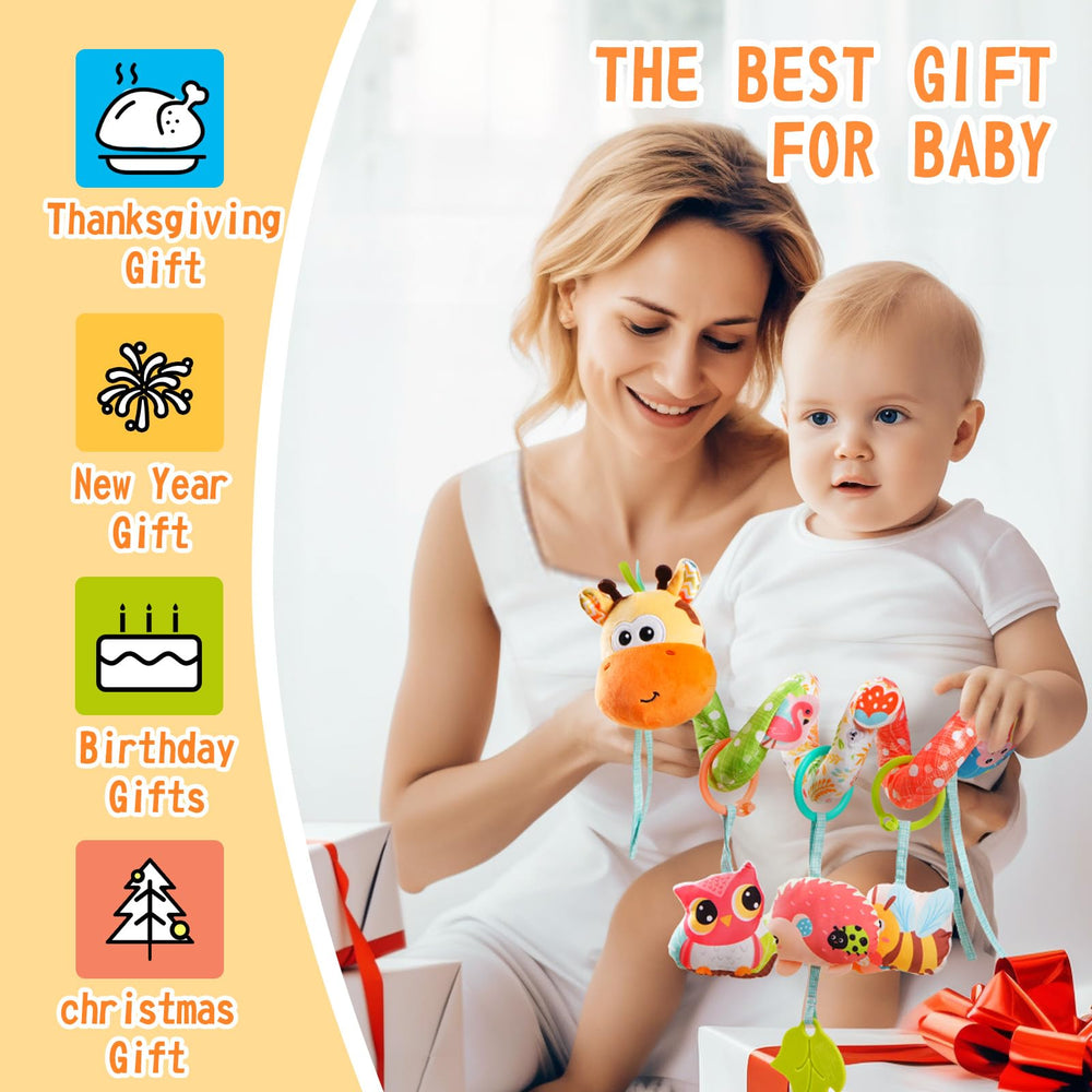 Jollybaby bright colors toy invites early exploration and sensory delight.