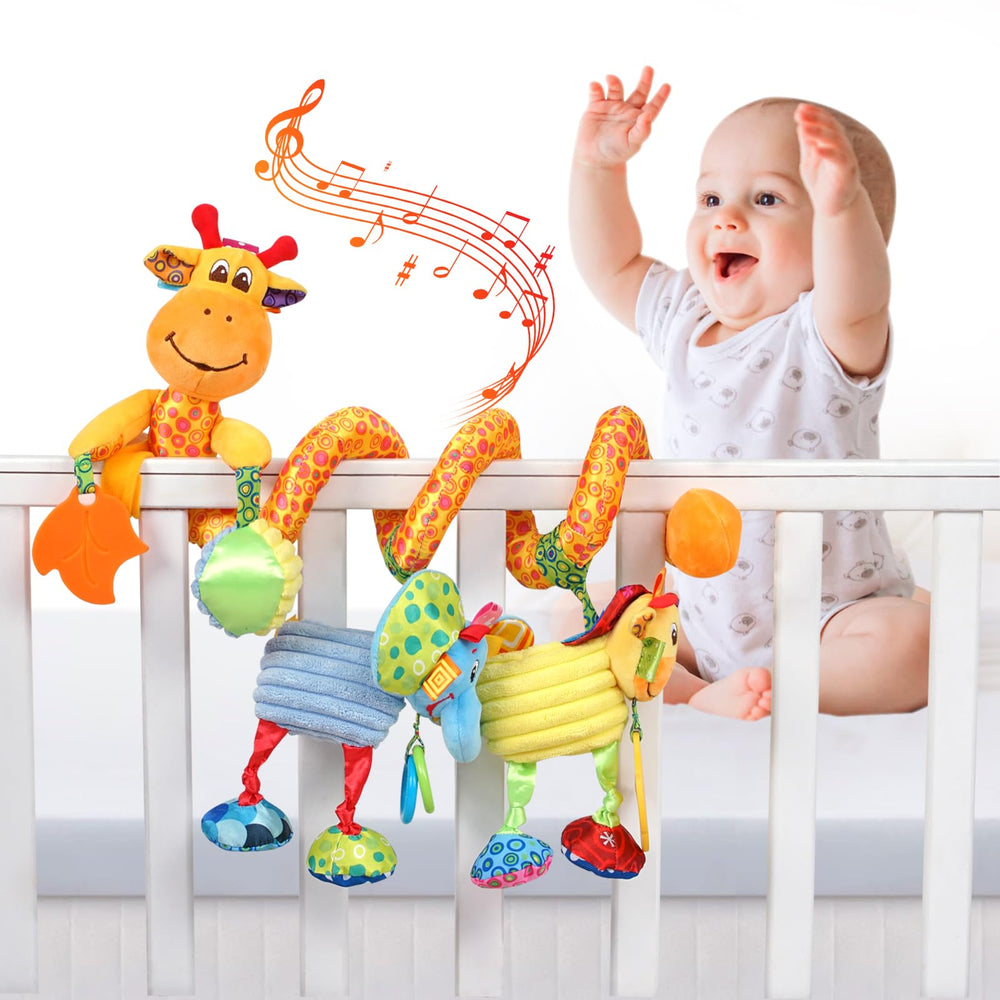 Jollybaby giraffe easy-clean fabric simplifies after-meal and travel cleanup