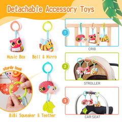 Jollybaby teether toy with safe chewing textures for soothing gums.