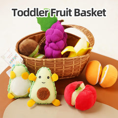 Jollybaby Kiwi plush fruit: colorful sensory play to boost sorting and hand-eye coordination.