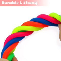 Jomelly stretchy strings in six colors for classroom fidget use and stress relief.