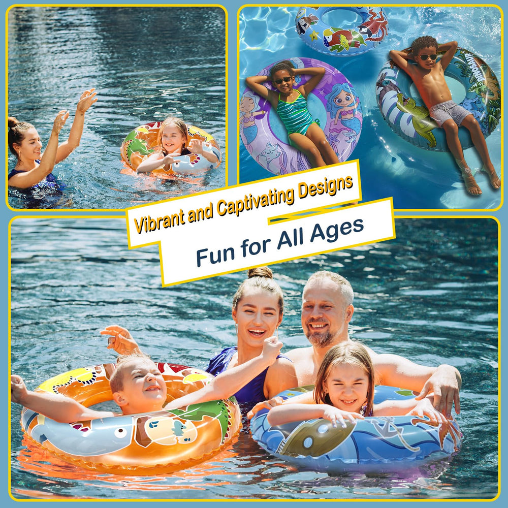 Jomi & Jolly 36-inch dinosaur float for immersive pool fun.