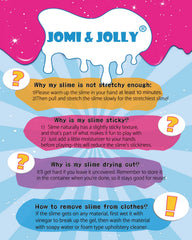 Jomi & Jolly airtight containers keep slime fresh between sessions.