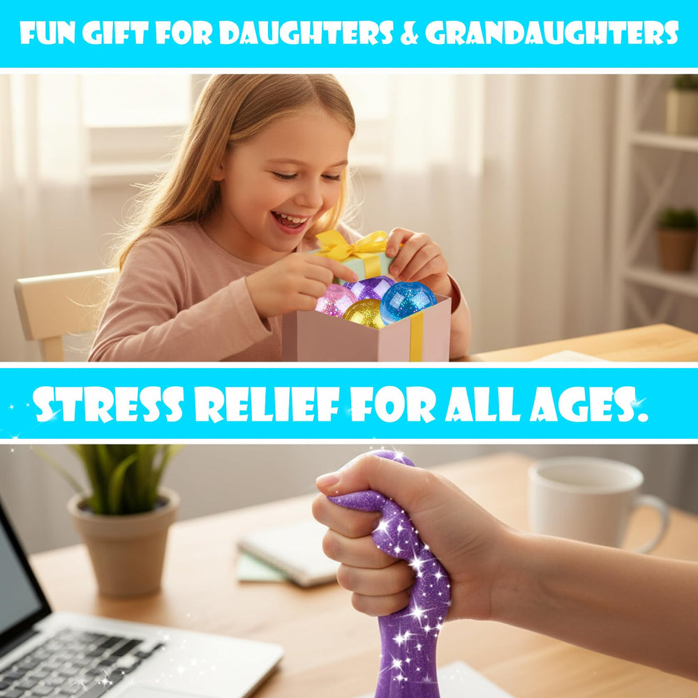 Jomi & Jolly glow-in-the-dark slime for enchanting nighttime fun.