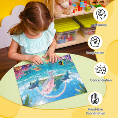 Jomzuci wildlife puzzle box featuring jungle creatures to boost memory and focus.