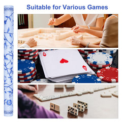 Jongyance mat supports mahjong poker dominoes and more.
