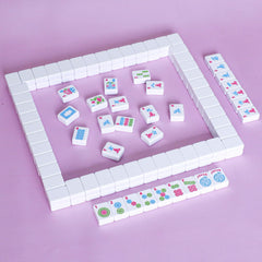 Close-up of tiles-only design emphasizing a compact, travel-friendly layout.