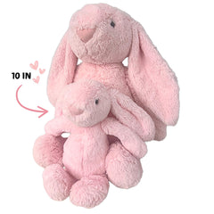 Joojies pink bunny cuddly body—durable plush for endless hugs