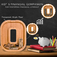 JOOMLAFLY personalized initial piggy bank for a memorable gift.