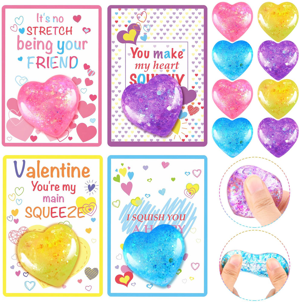 Joottuan valentines heart stress ball in festive colors for kids' play.