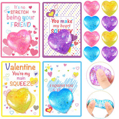 Joottuan valentines heart stress ball in festive colors for kids' play.