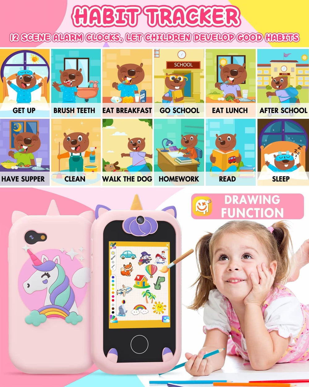 Joozfee memory card included with the kids smart phone