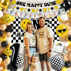 JOPHMO backdrop creates a photo-ready scene with bold black and yellow contrast.
