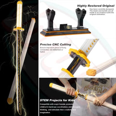 Jorumo swords building set stand supports elegant shelf display
