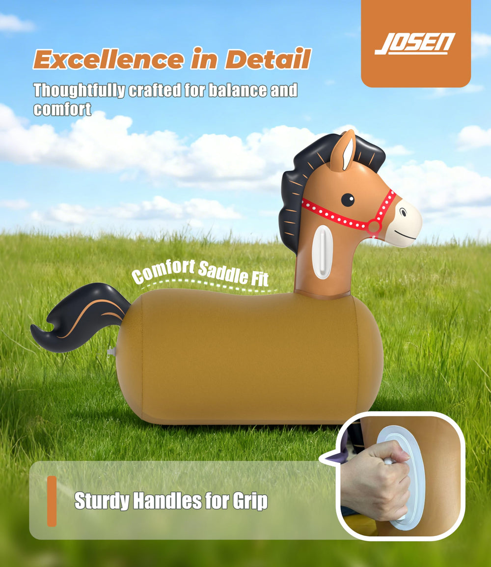 Thick PVC shell protects against punctures during active play.