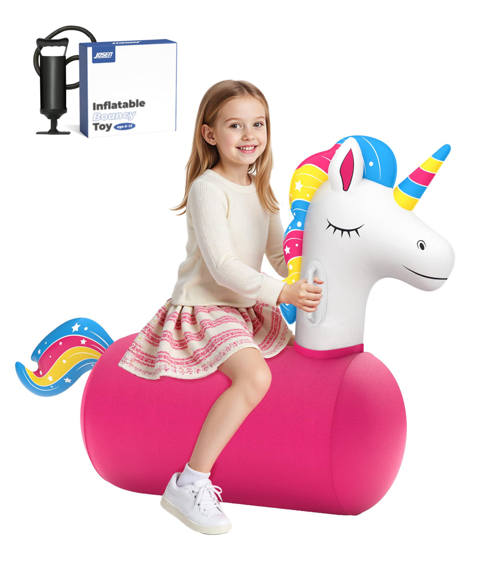 JOSEN giant unicorn hopper inflated for spacious indoor outdoor fun