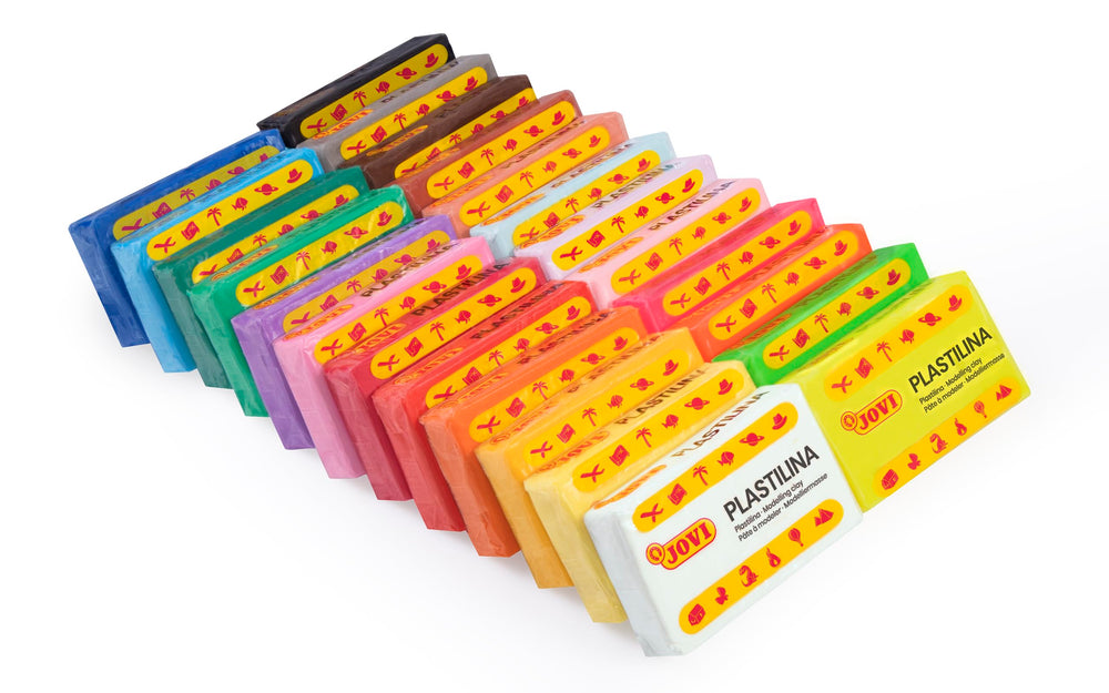 Close-up of Jovi clay bars, 1.75 oz each, ready for reuse.