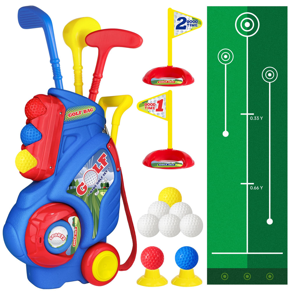 Jovizo toddler golf cart for easy pulling and organized play.