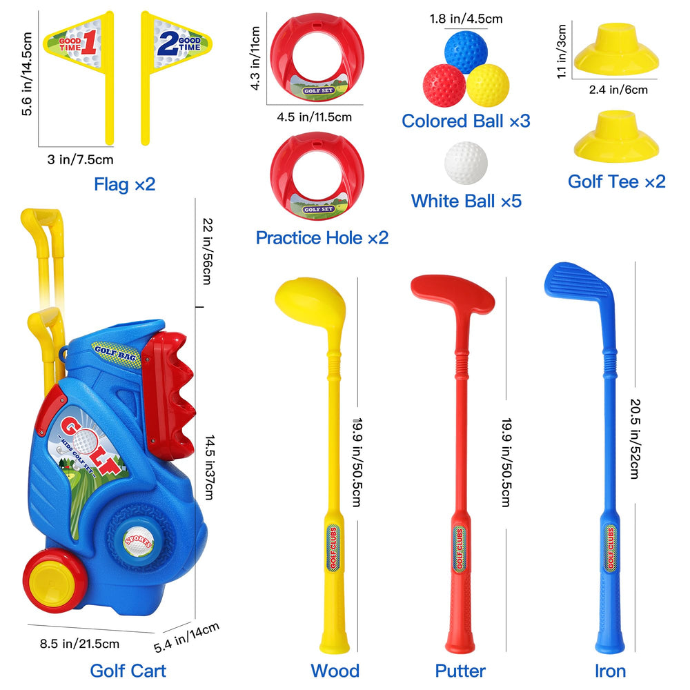 Jovizo two decorative flags to mark a playful golf target.