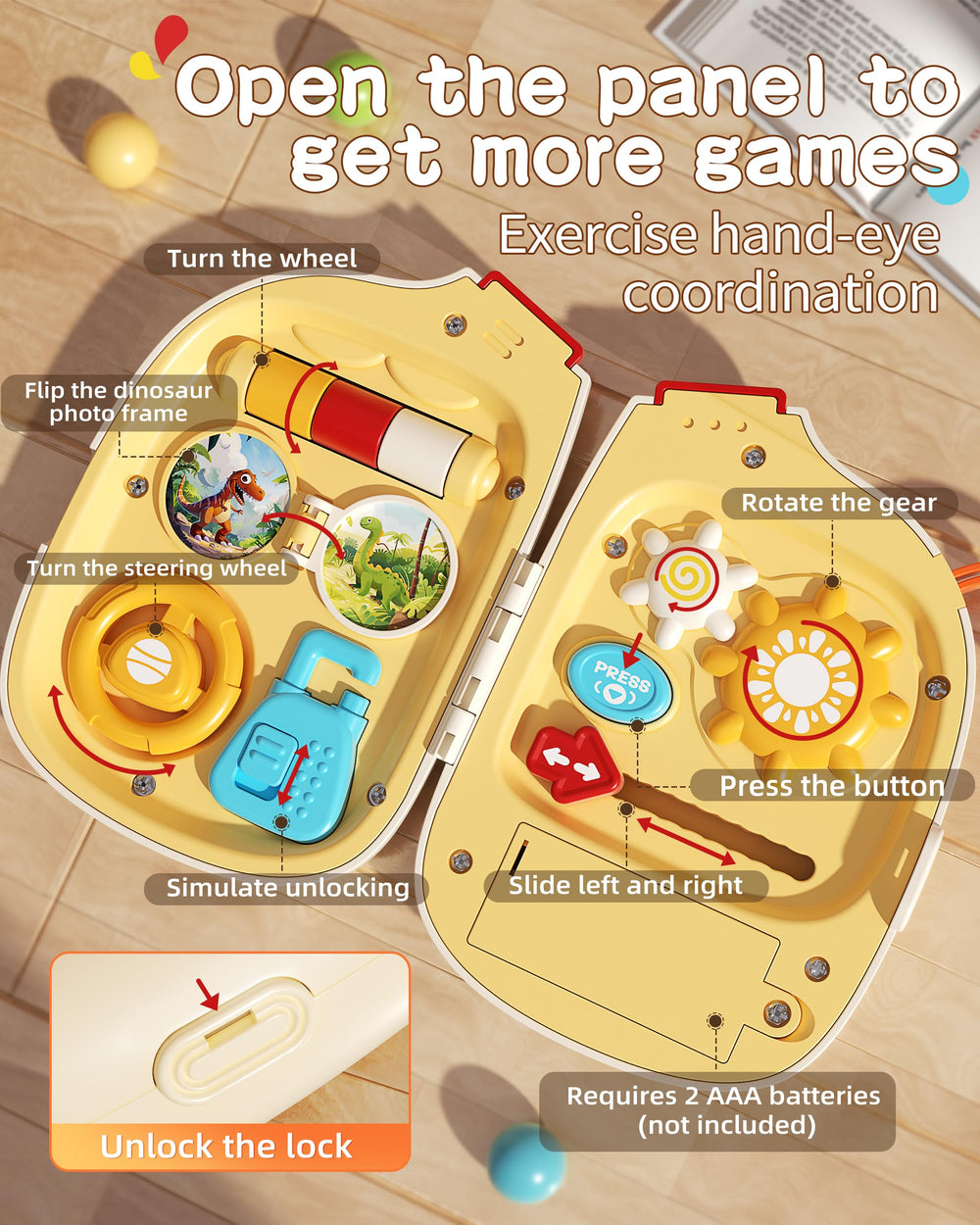 Jovow compact-handle baby phone, ideal for on-the-go play.