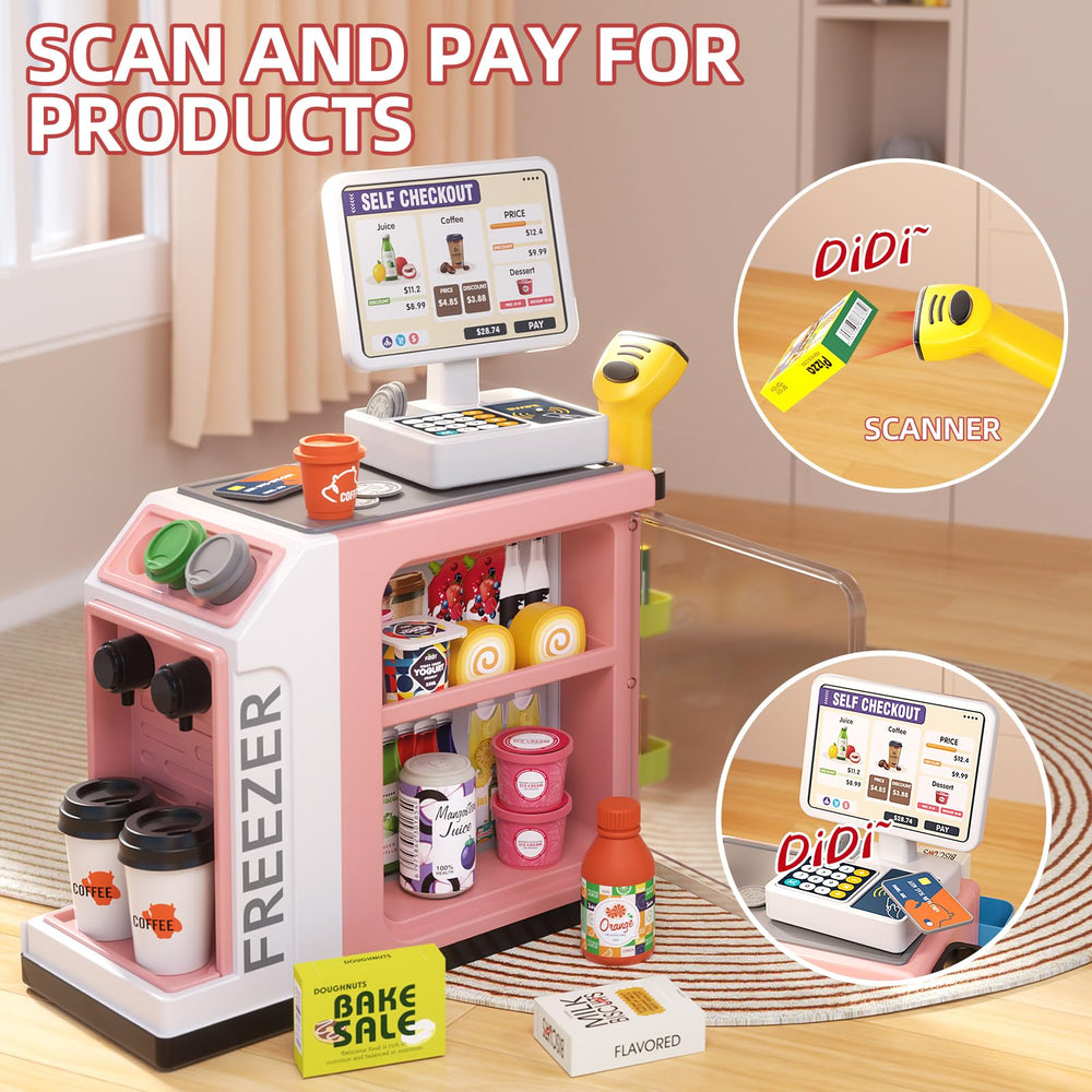 Jovow shopping bag and scanner pair supports role-play retail activities.